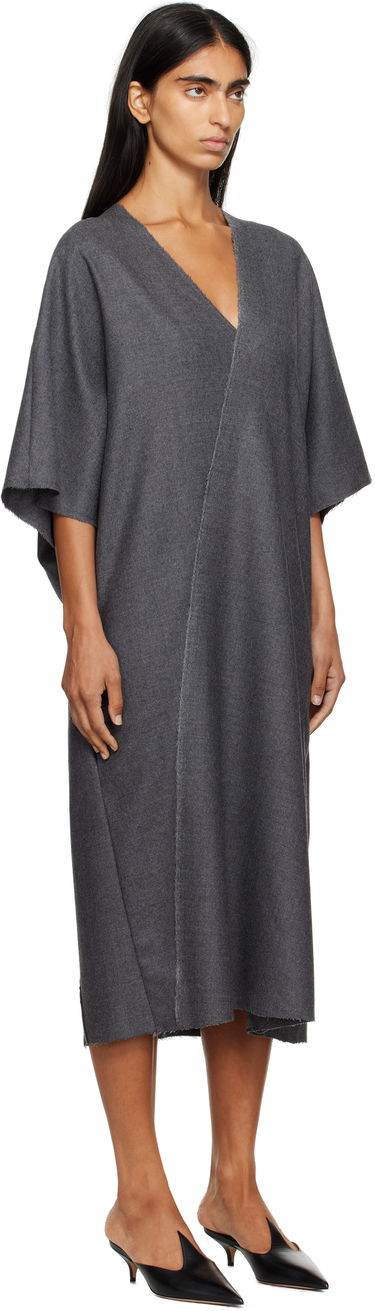 Klä Maison Margiela MM6 Maison Margiela Raw Edge Midi Dress Grå | S52DD0066 M35466, 1