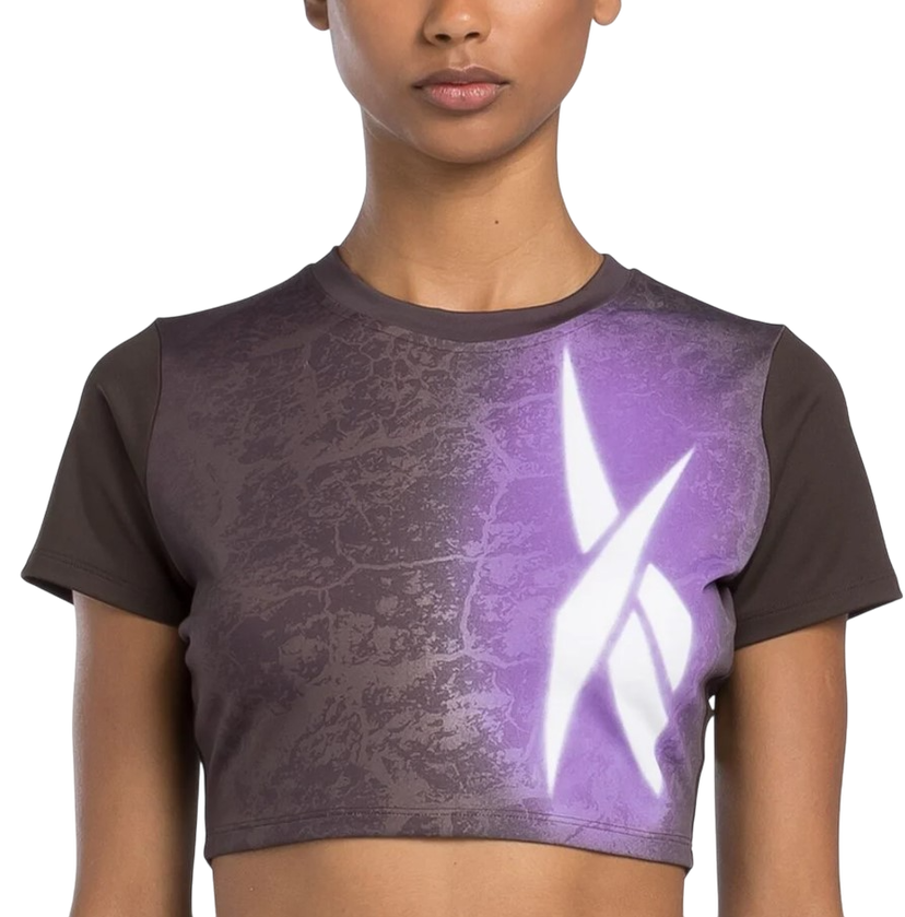 Crop top Reebok Lux Bold Cropped T-Shirt Purpur | 100205572
