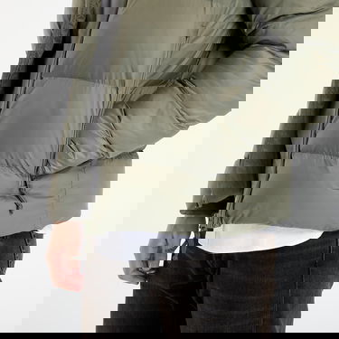 Pufferjacka Emporio Armani Mountain Polar Big Logo Hooded Puffer Jacket Grön | 7M000694AF15956U8142, 2