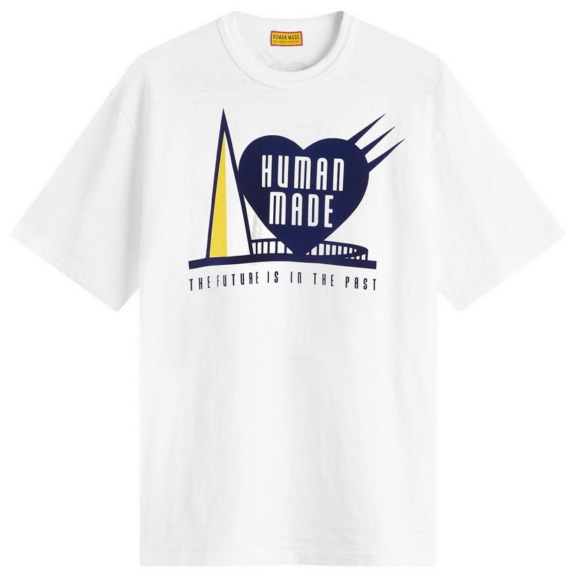 T-shirt Human Made The Future is in the Past Graphic T-Shirt, Size Large Vit | HM29TE025-WHT