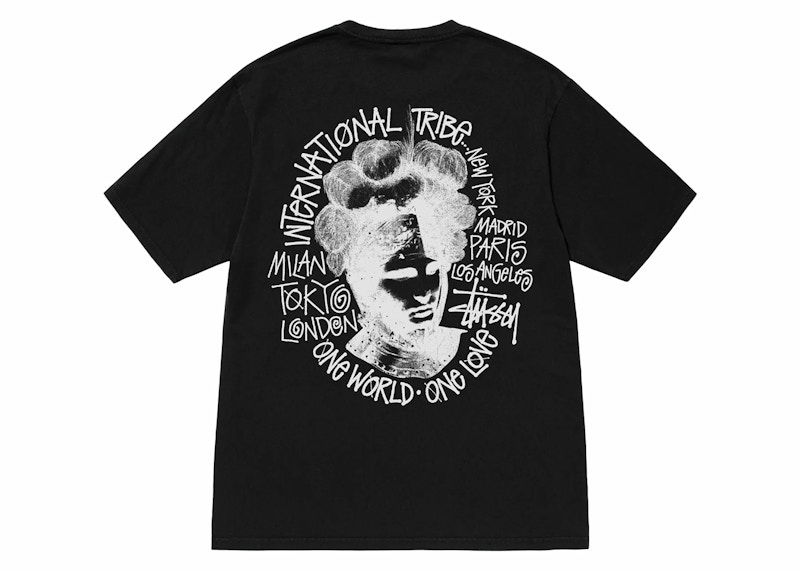 T-shirt Stüssy Camelot Pigment Dyed Graphic T-Shirt Svart | 1905005-0001