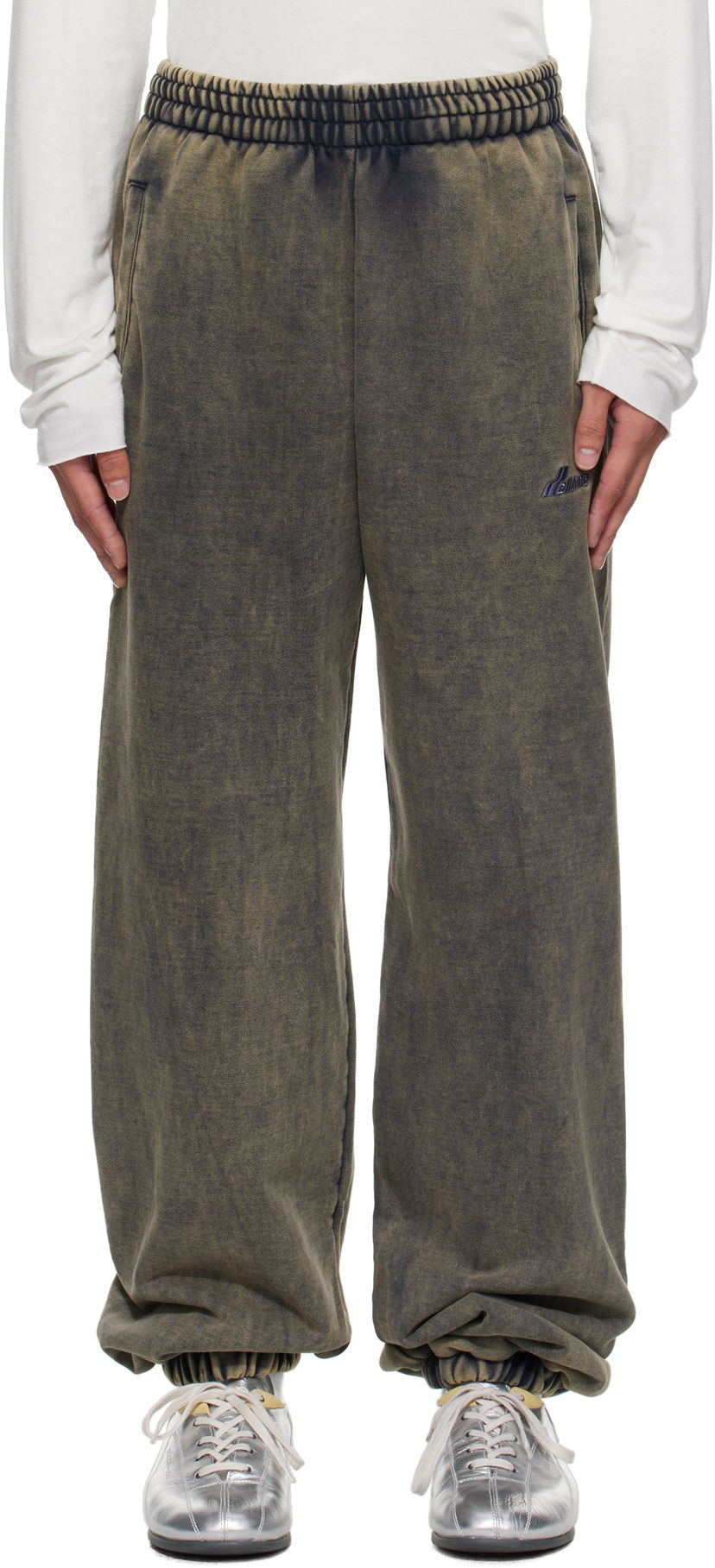 Träningsbyxor We11done We11done Teddy ID Jogger Sweatpants Grön | WD-TA2-25-708-U-CH