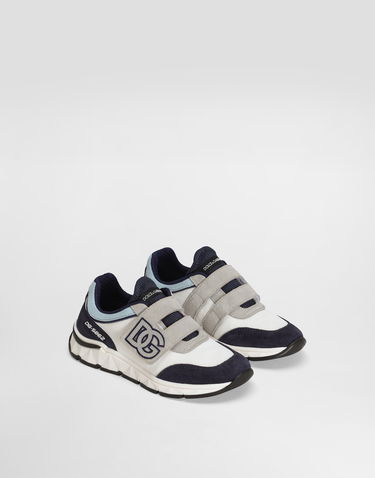 Sneakers och skor Dolce & Gabbana Mesh And Split Leather DG Running Vit | DA5187AA9548D600, 1