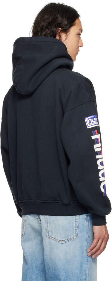 Sweatshirt Rhude Rhude Petrol Patch Hoodie Mörkblå | RHSS25HO04012, 2