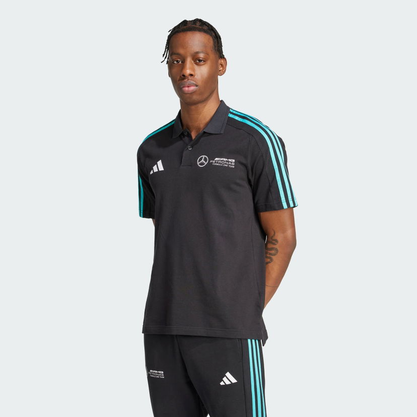 Polotröja adidas Performance Mercedes - AMG Petronas Formula One Team DNA Polo Shirt Svart | JV5430