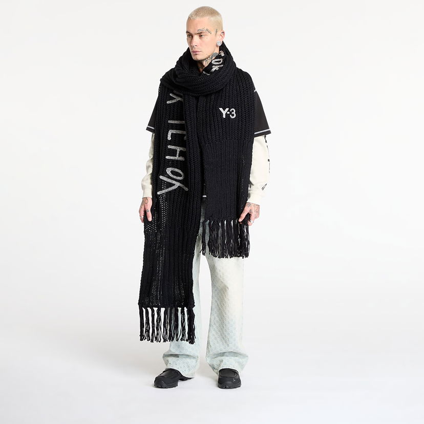 Halsduk Y-3 Y-3 Chunk Scarf Universal Svart | JX8302