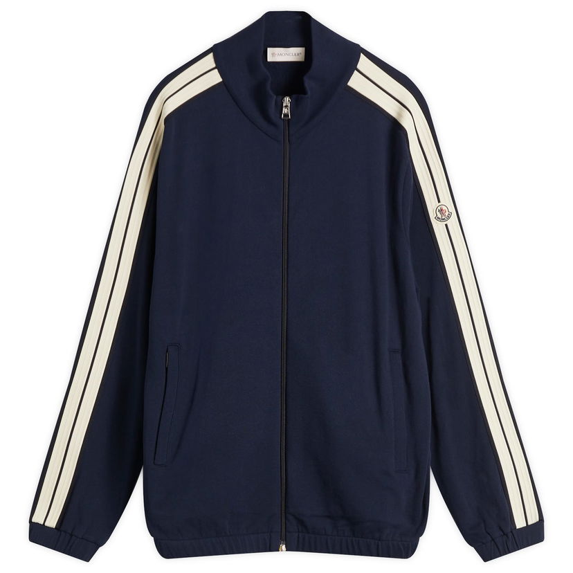 Bomberjacka Moncler Moncler Men's Zip-Up Fleece Sweatshirt Mörkblå | 8G000-47-89AWU-742