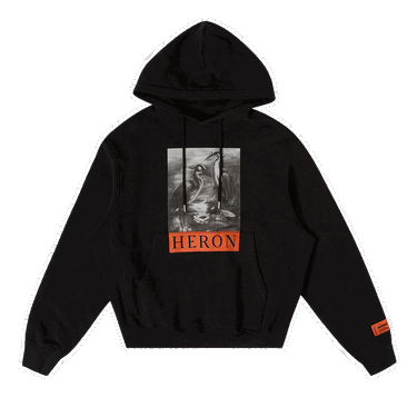 Sweatshirt HERON PRESTON Heron Hoodie Svart | HMBB024C99JER0031010, 0
