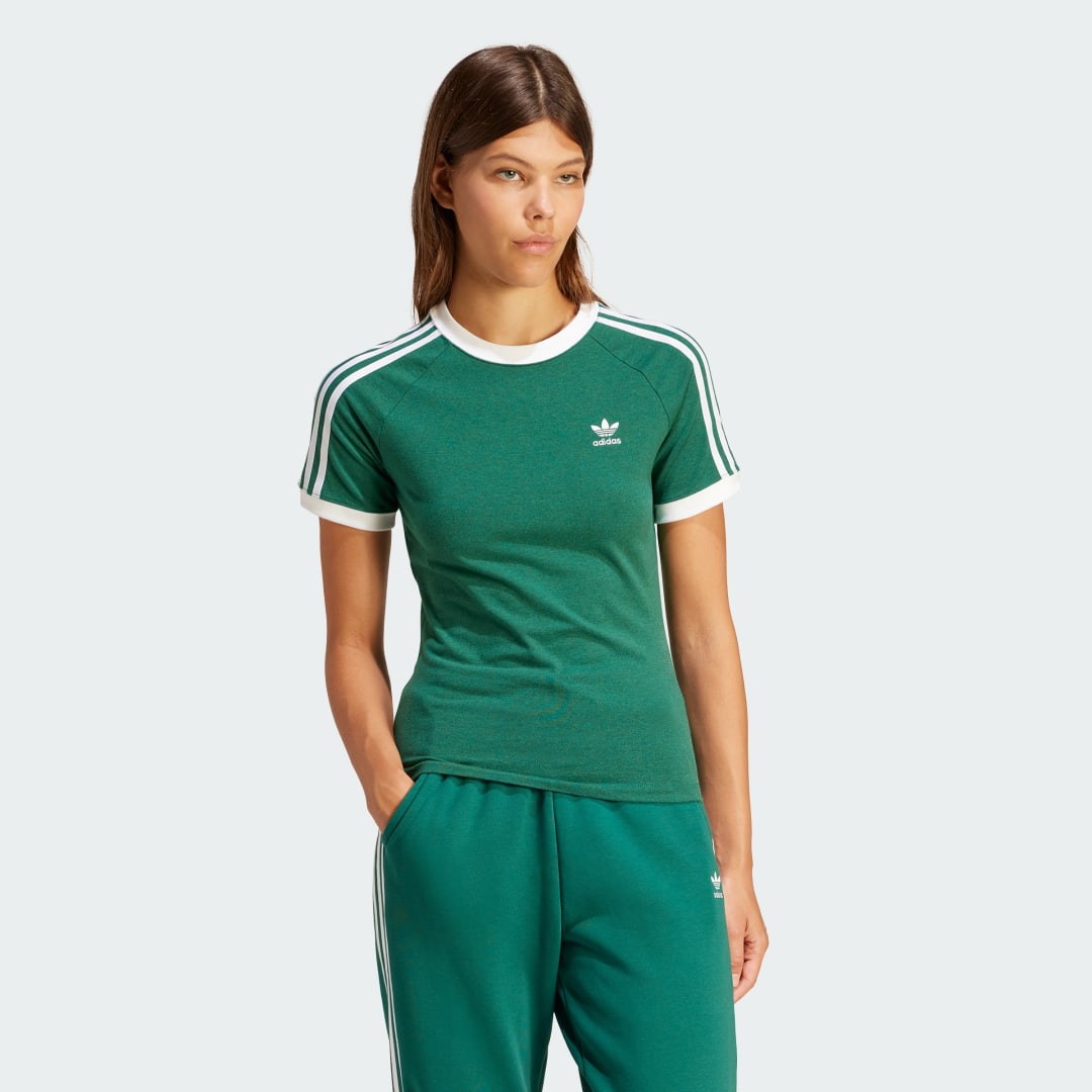 T-shirt adidas Performance 3-Stripes Slim Raglan T-Shirt Grön | IR8110, 0