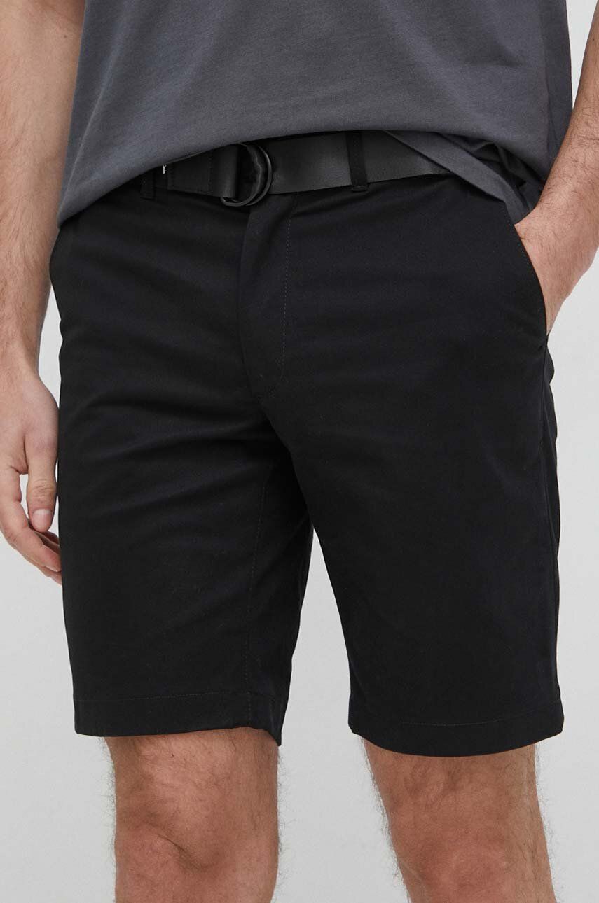 Shorts CALVIN KLEIN Chino Shorts Svart | K10K111788.PPYX, 0