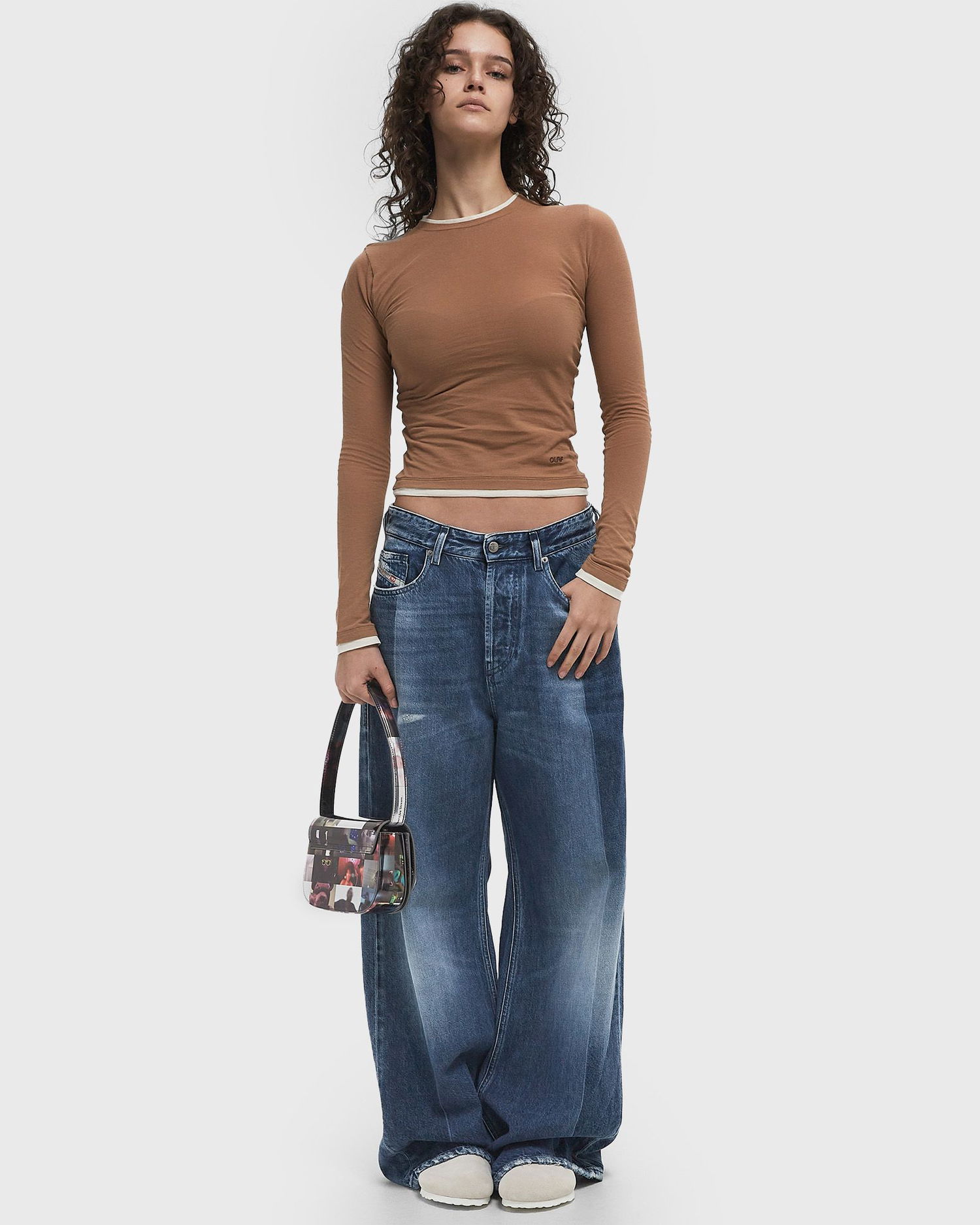 Jeans Diesel 1996 D-Sire Wide-Leg Jeans, Size M Blå | A06926-09L48-01, 1