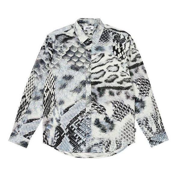 Skjorta Palace Palace Animal Print Button-Up Shirt Vit | P25SHT009