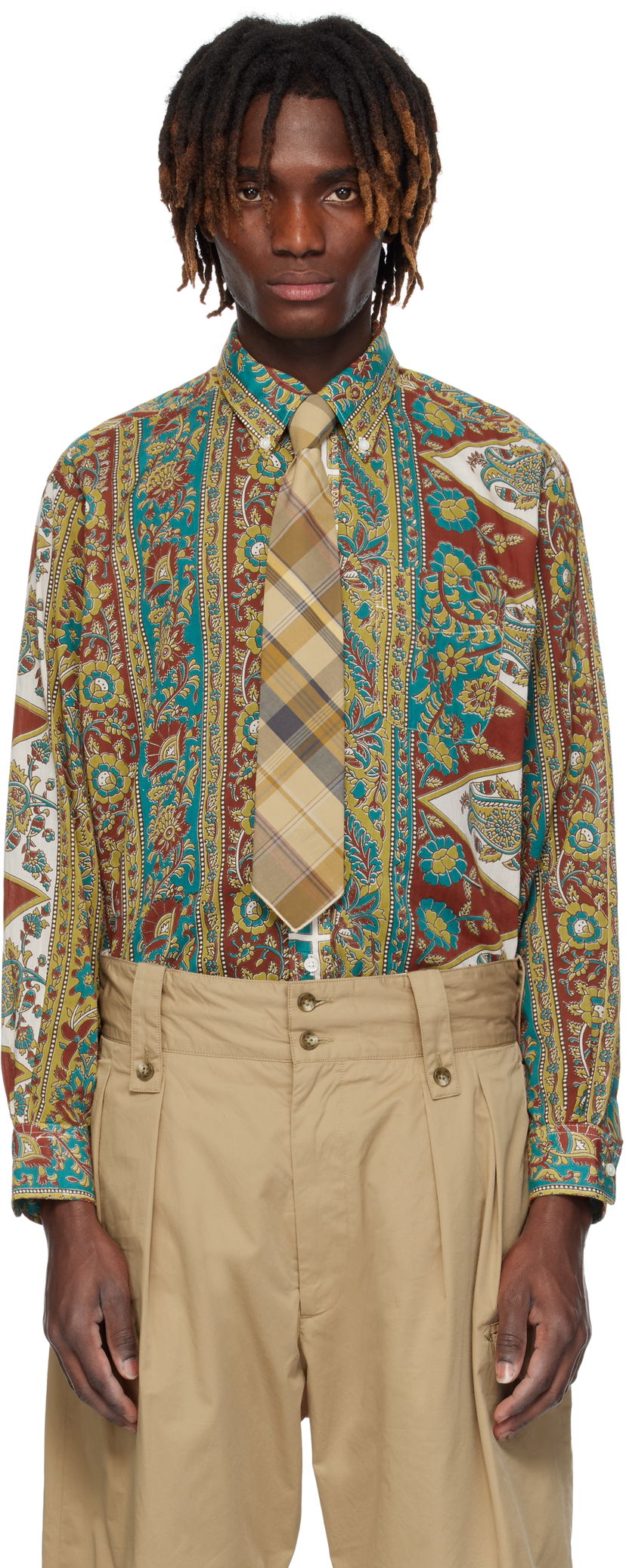 Skjorta Engineered Garments Engineered Garments 19 Century Button-Down Shirt Flerfärgad | 25S1A001