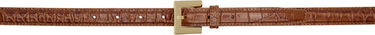 Bälten Anine Bing ANINE BING Nicola Embossed Leather Belt Brun | A-12-10975-BWN1, 0