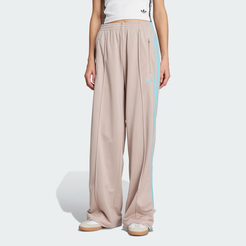 Träningsbyxor adidas Performance Adicolor Classic Firebird Loose Track Pants Beige | JY2691