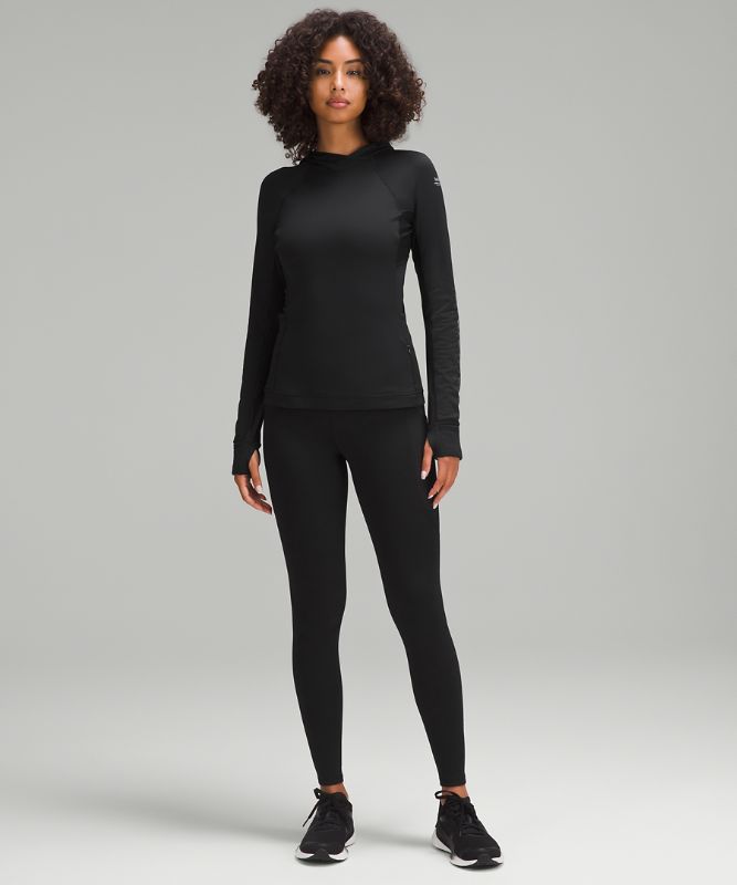 Damasker lululemon Fast and Free High-Waisted Fleece Pockets Leggings 71 cm Size 10 Svart | prod11530529, 1