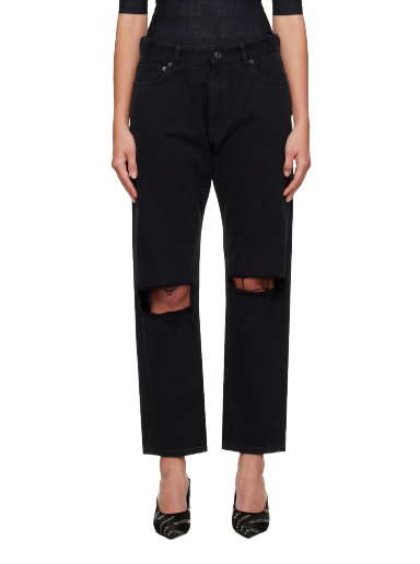 Jeans Balenciaga Buckle Jeans Svart | 745149 TNW11