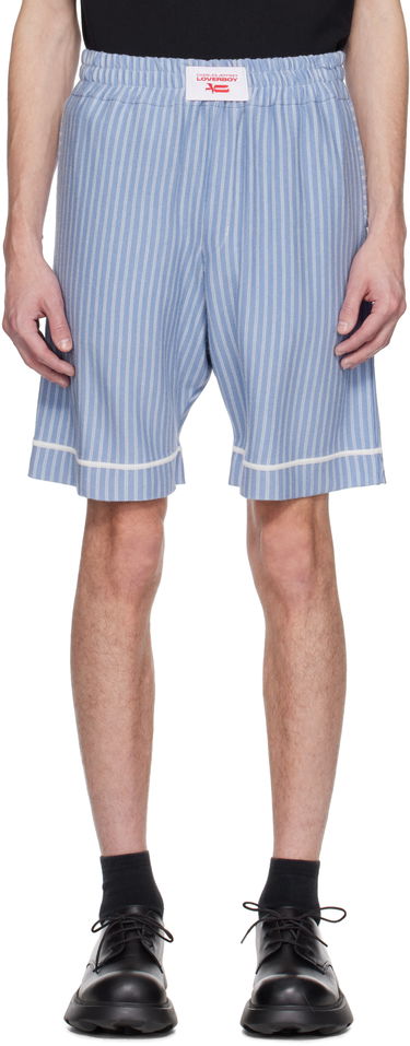 Shorts Charles Jeffrey Loverboy Charles Jeffrey LOVERBOY Knitted Pajama Shorts Blå | 54040201, 0