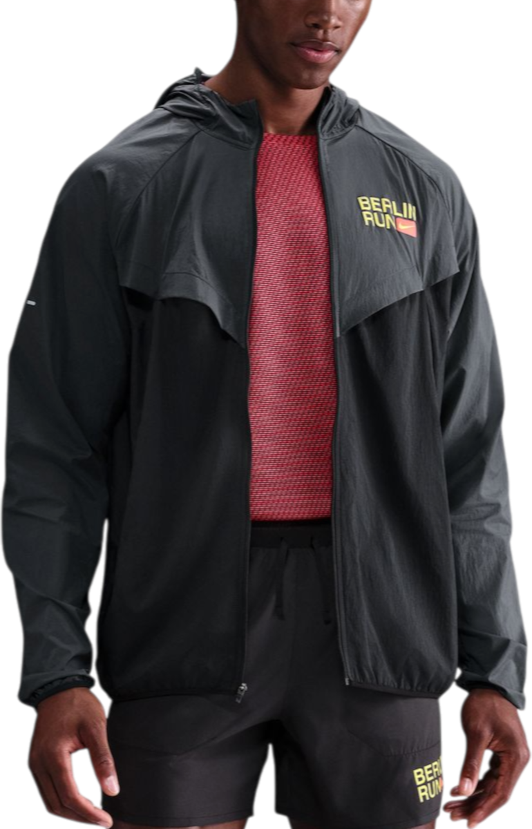 Vindjacka Nike Nike Stride Berlin Marathon Hooded Jacket Svart | ih4068-010