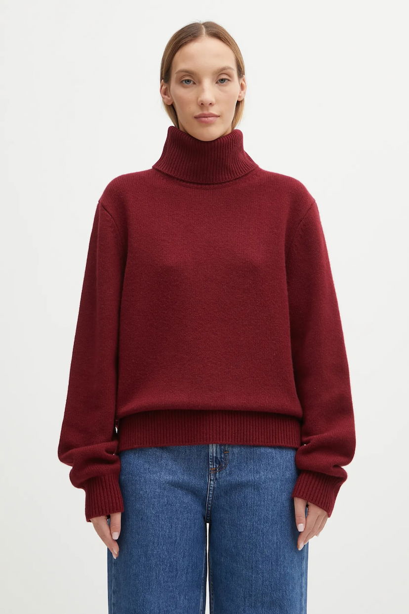 Sweater Anine Bing Idra Wool Turtleneck Sweater Bourgogne | A.09.11270