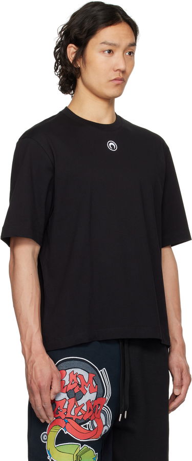 T-shirt Marine Serre Organic Cotton Plain T-Shirt Svart | MTT077A CJER0009, 1