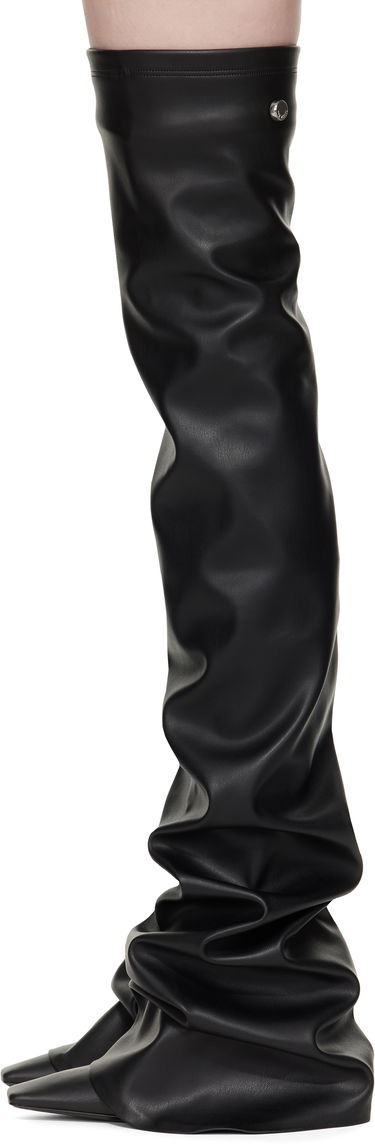 Kläder The Attico Attico Robin Thigh-High Boots Svart | 250WSH00872 PUR003AA, 2