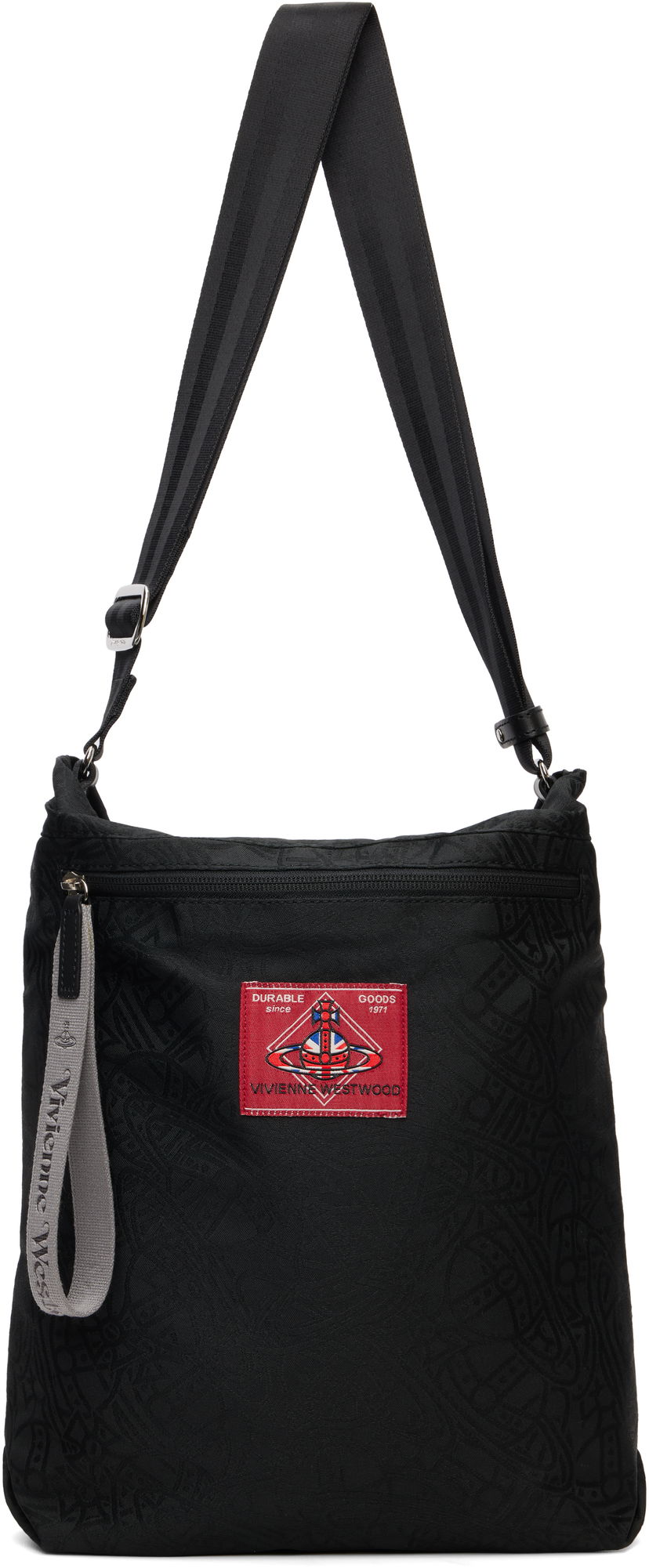 Axelväska Vivienne Westwood Vivienne Westwood Tangled Orb Jacquard Luke Pouch Svart | 4802000GU-W016Q-