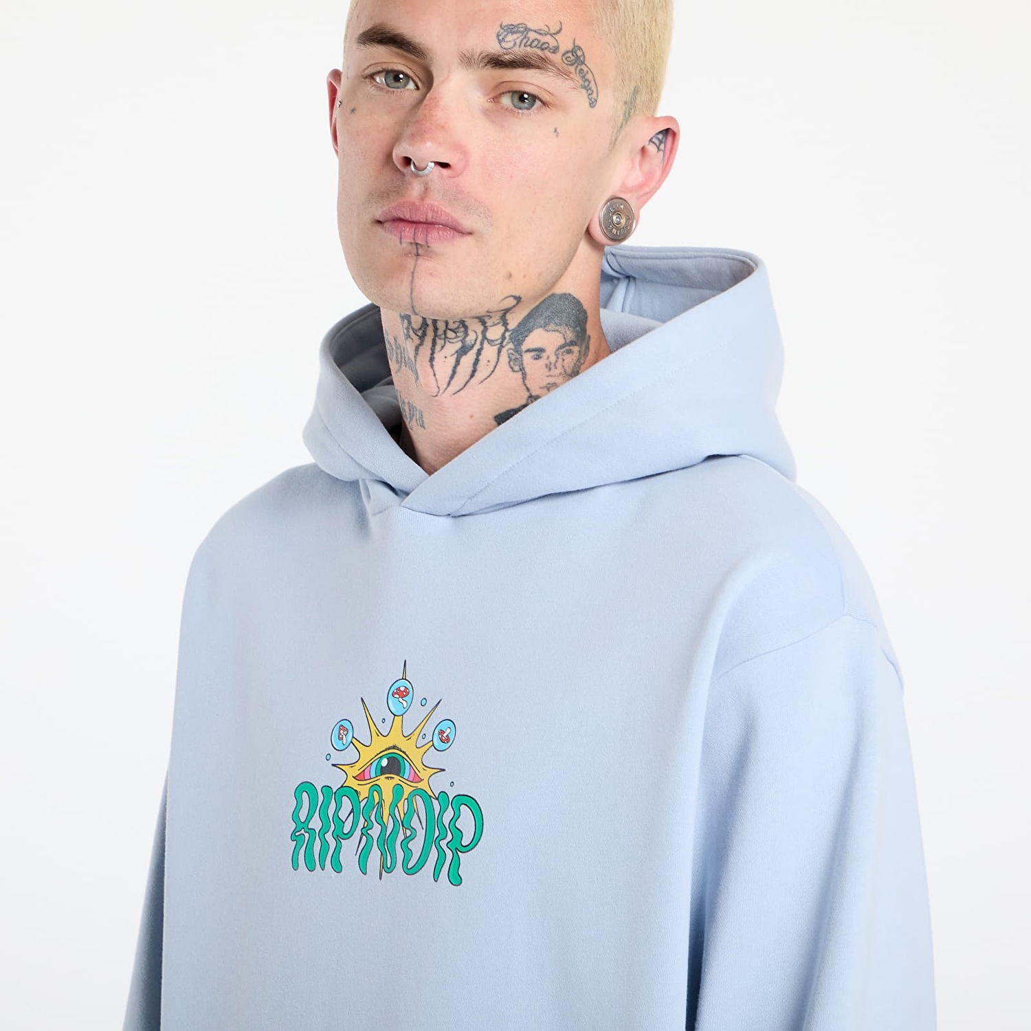 Sweatshirt RIPNDIP RIPNDIP Mind Games Hoodie Blå | RNDSUM25125, 1