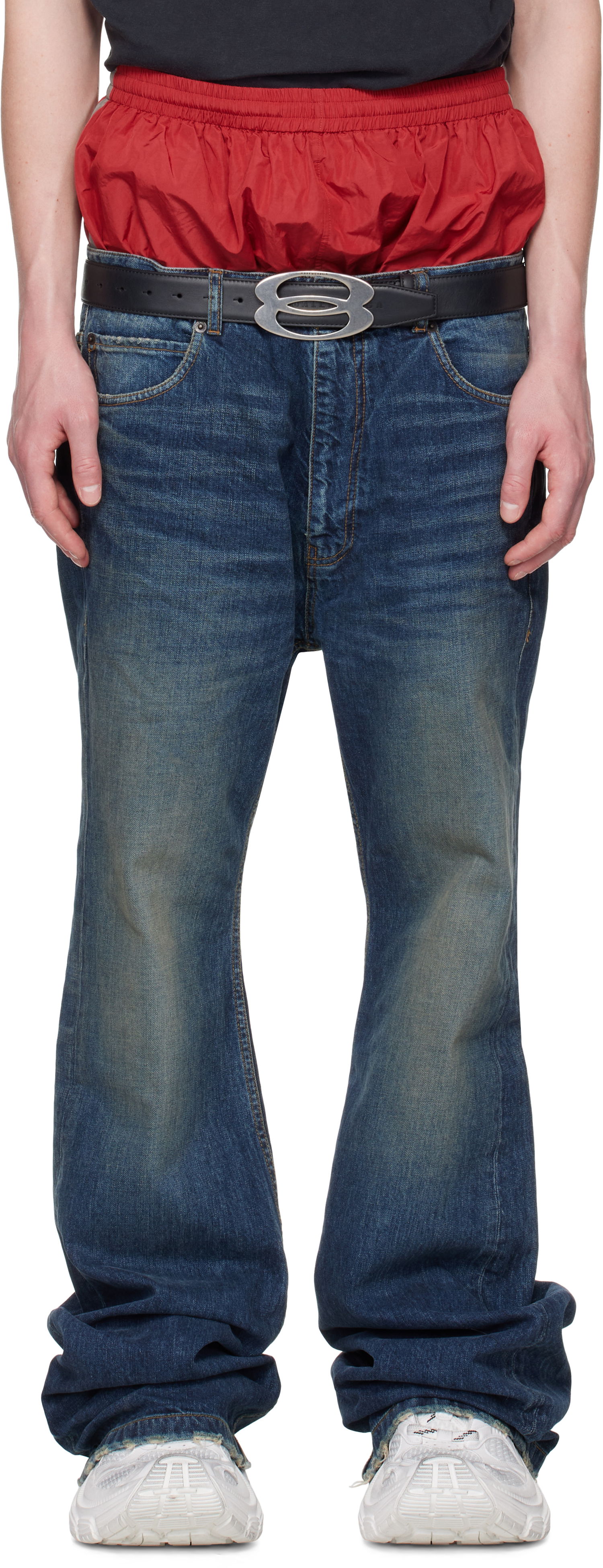 Jeans Balenciaga Balenciaga Layered Jeans Blå | 814224TRW62, 0