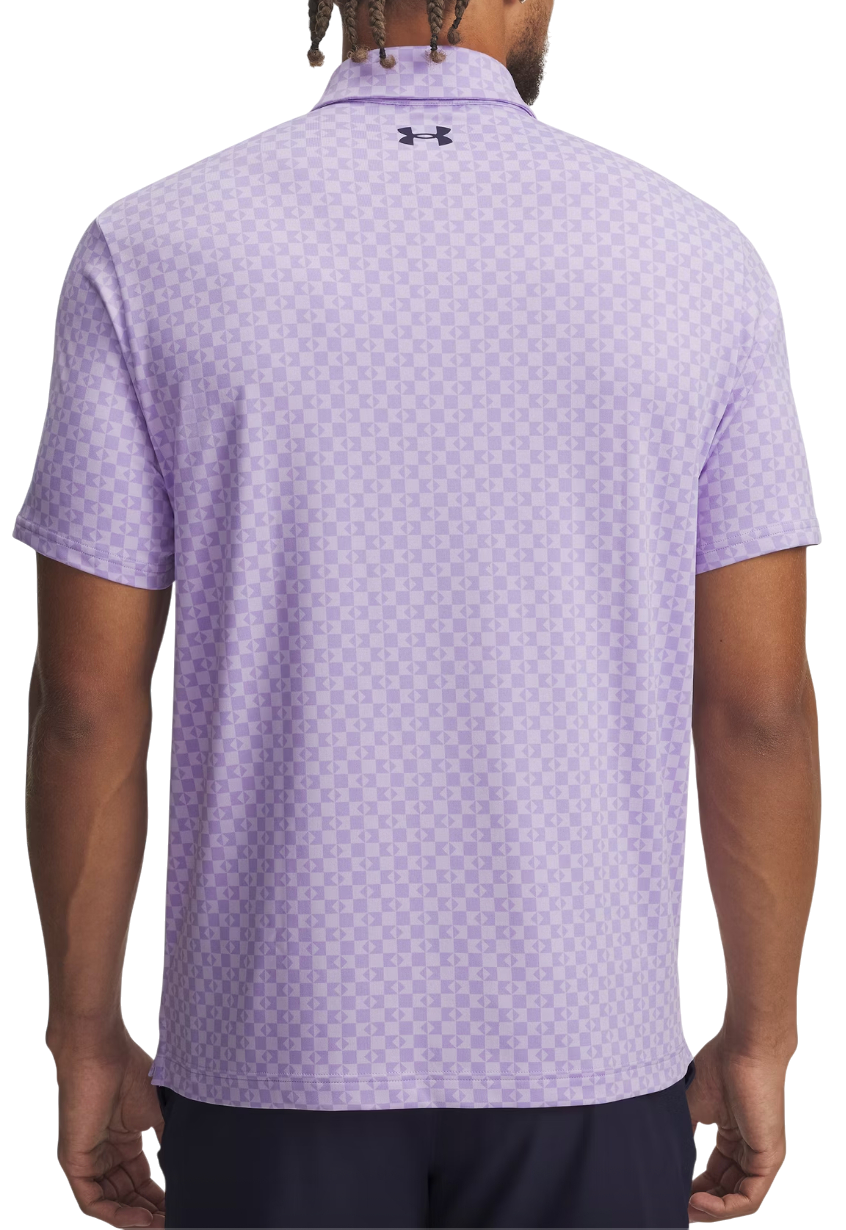 Polotröja Under Armour Playoff 3.0 Checked Printed Polo Purpur | 1378677-538, 1