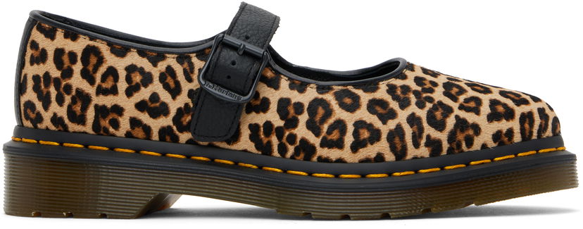 Kläder Dr. Martens Dr. Martens Elphie Leopard Mary Janes Beige | 41651200