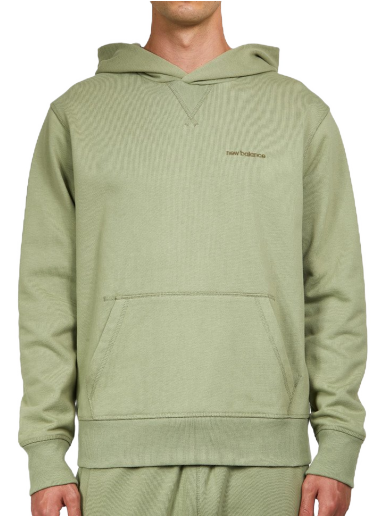 Sweatshirt New Balance Athletics Nature State Hoodie Grön | MT23565_OLF