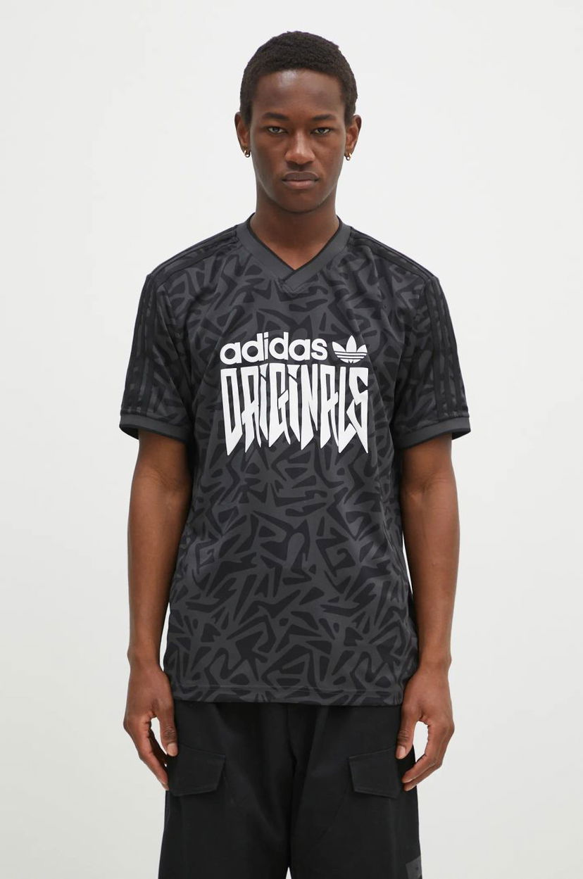 T-shirt adidas Originals Abstract Print Jersey T-Shirt Svart | IX9654