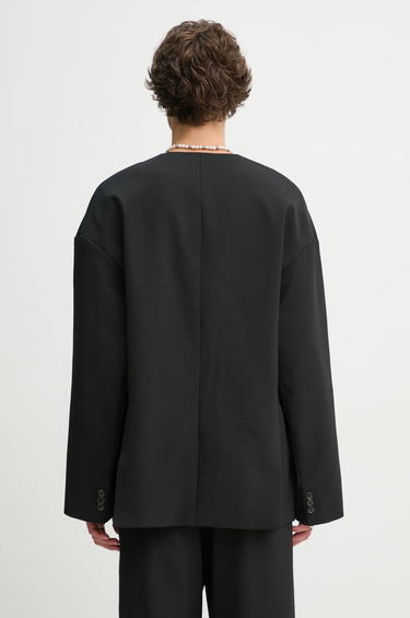 Jacka Nanushka Nanushka CEDRIC Wool Blend Blazer Svart | NM24FWJK24499, 2