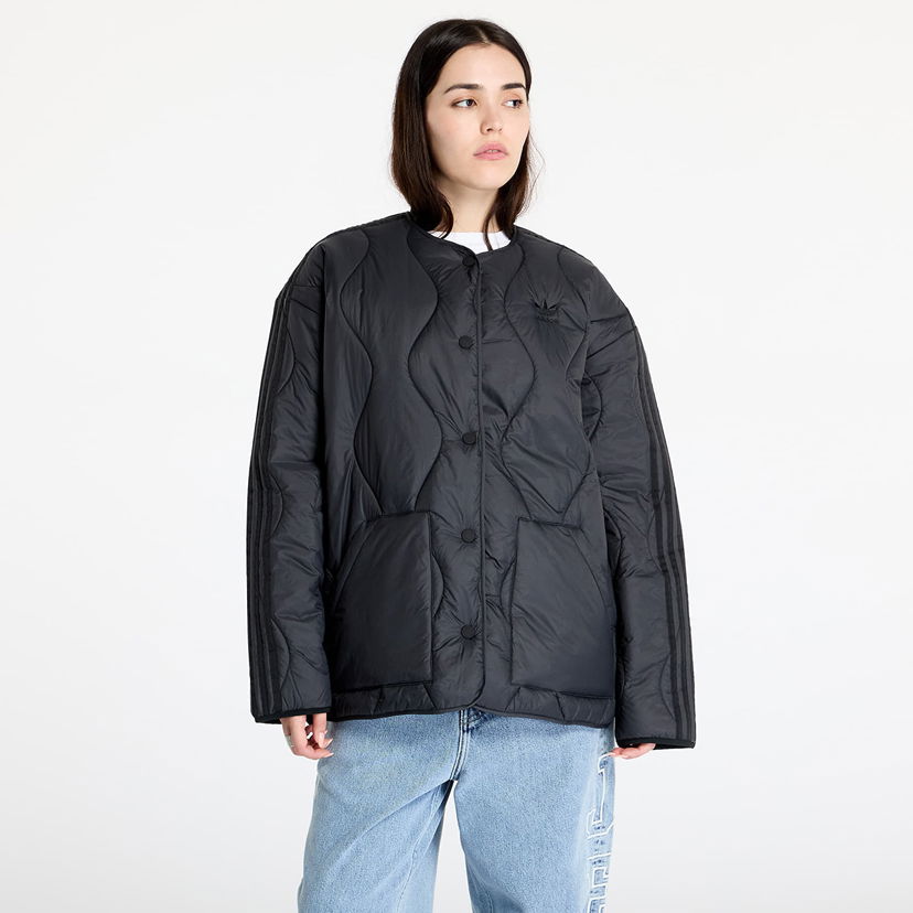 Jacka adidas Originals Quilted Liner Jacket Black Svart | JJ4353