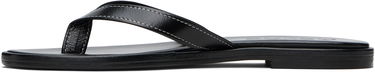 Kläder Aeyde Aeyde Melody Leather Toe-Post Flip-Flops Svart | A11-FS-FDMR08FL191-SS25-800-007, 2