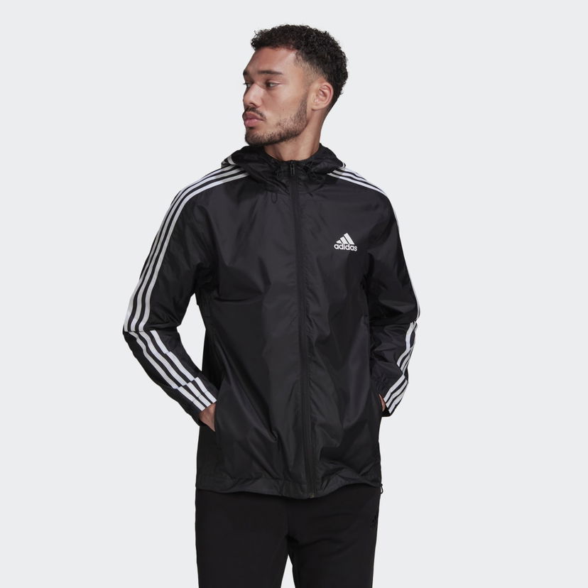 Vindjacka adidas Performance adidas Sportswear Essentials 3-Stripes Woven Windbreaker Svart | HE4321