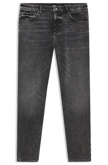Jeans BOSS Maine Regular-Fit Comfort-Stretch Denim Jeans Svart | 50549809, 0