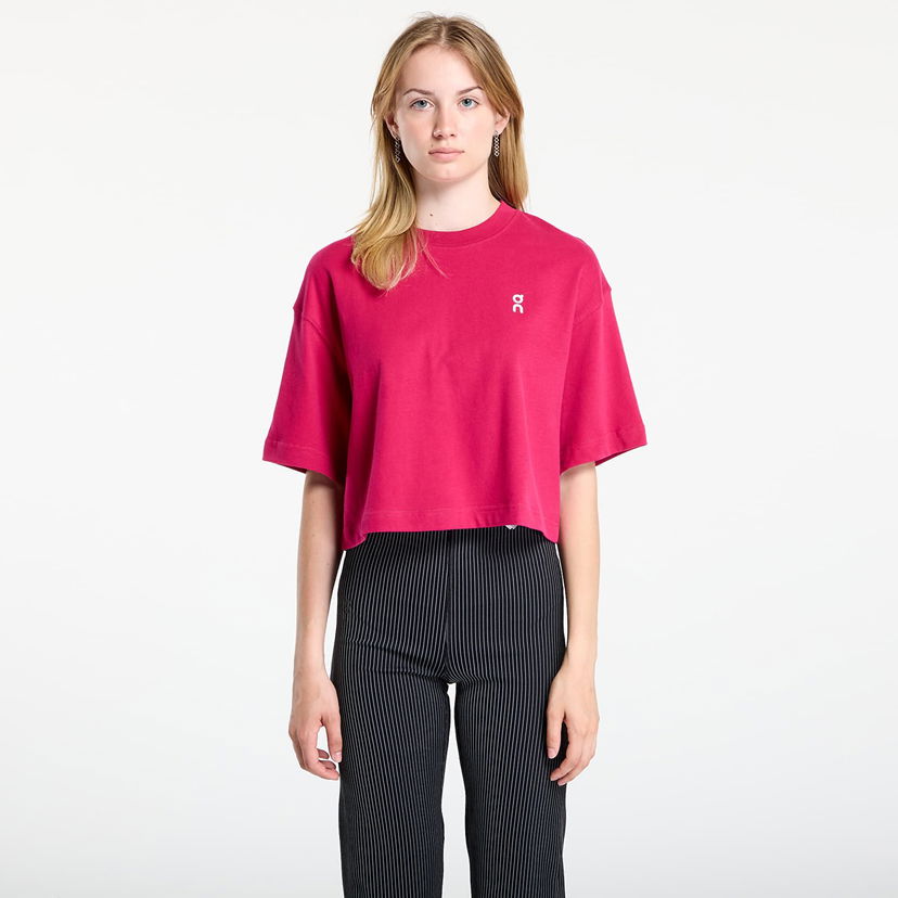 Crop top On Running On Club Boxy T-Shirt Rosa | 1WF11123538 W
