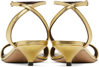 Tillbehör The Row The Row Vika Ankle Strap Kitten Heel Sandals Metallisk | F1583-M39, 1