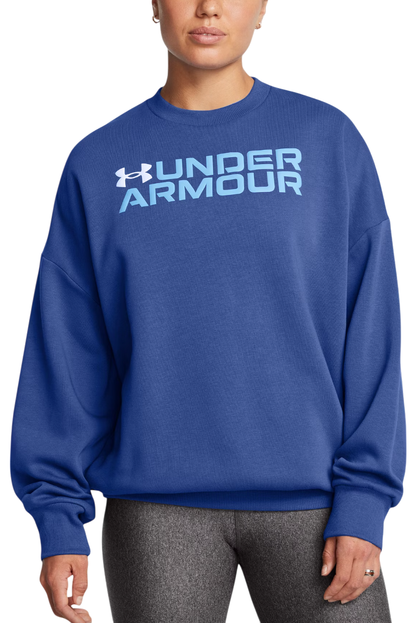 Sweatshirt Under Armour Fleece Crewneck Sweatshirt Blå | 1386513-432, 0