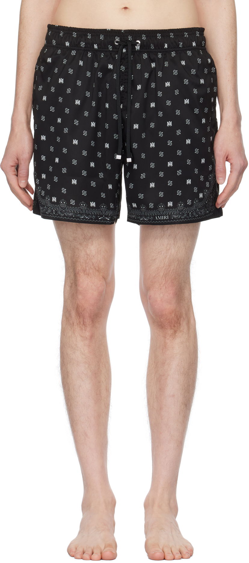 Badkläder AMIRI AMIRI MA Paisley Swim Shorts Svart | AMSWTK1035