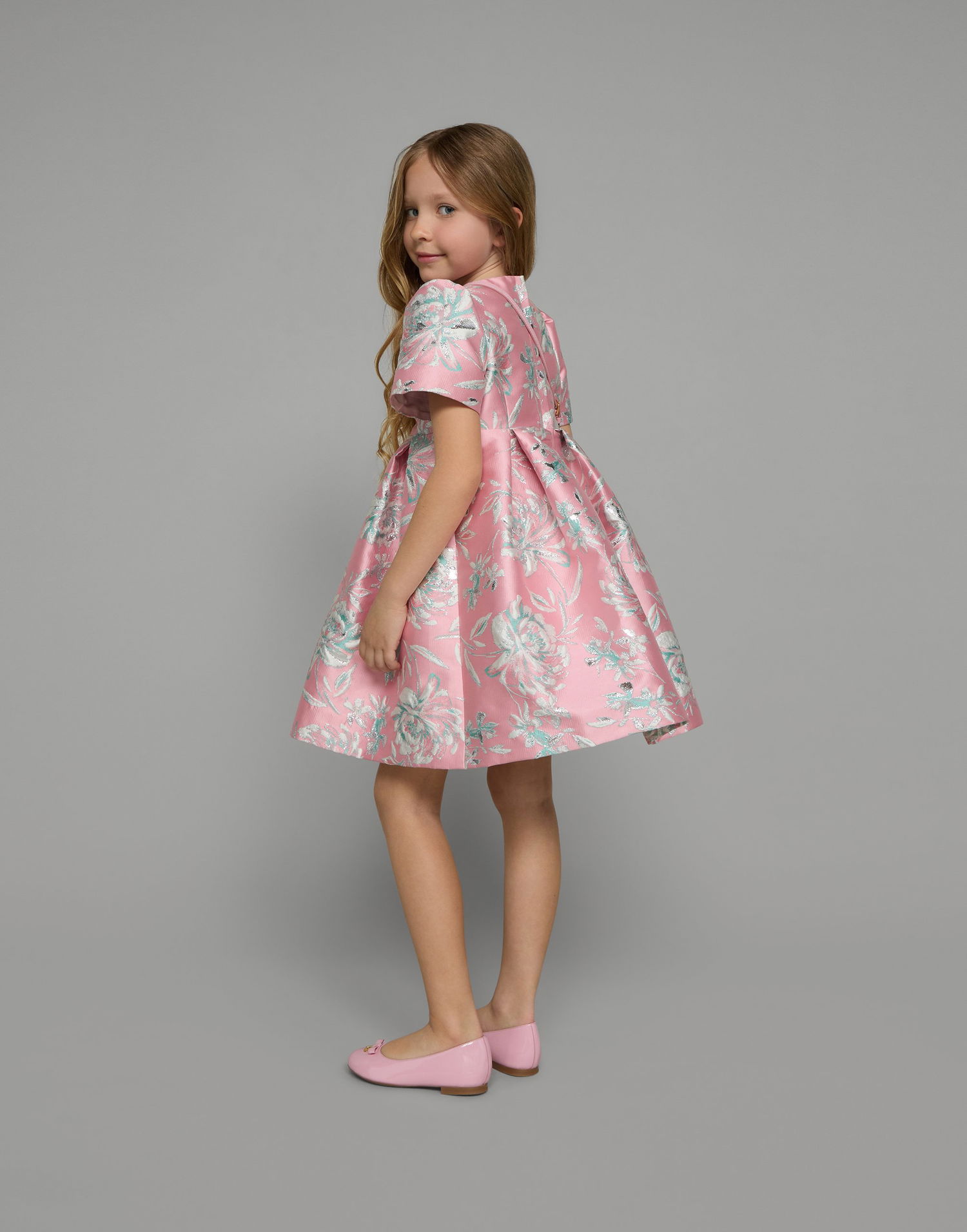 Sneakers och skor Dolce & Gabbana Patent Leather Ballet Flats With Metal Dg Logo Rosa | D11141A132880416, 1