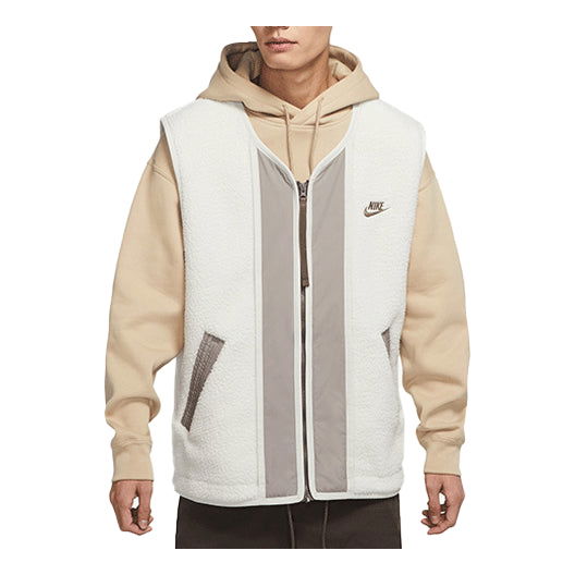 Väst Nike Sportswear Sport Essentials+ Embroidered Logo Fleece Vest Vit | DD5026-072