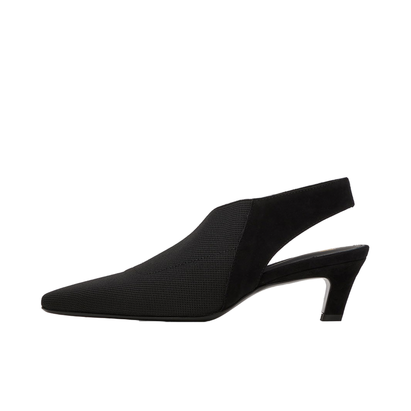 Sneakers och skor TOTEME 'The Mid Heel Elastic Slingback' Heels Svart | 242-WAS1419-FB0152