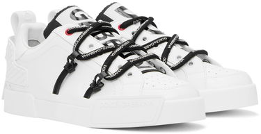 Sneakers och skor Dolce & Gabbana Black Portofino Sneakers Svart | CS1783AJ986, 3