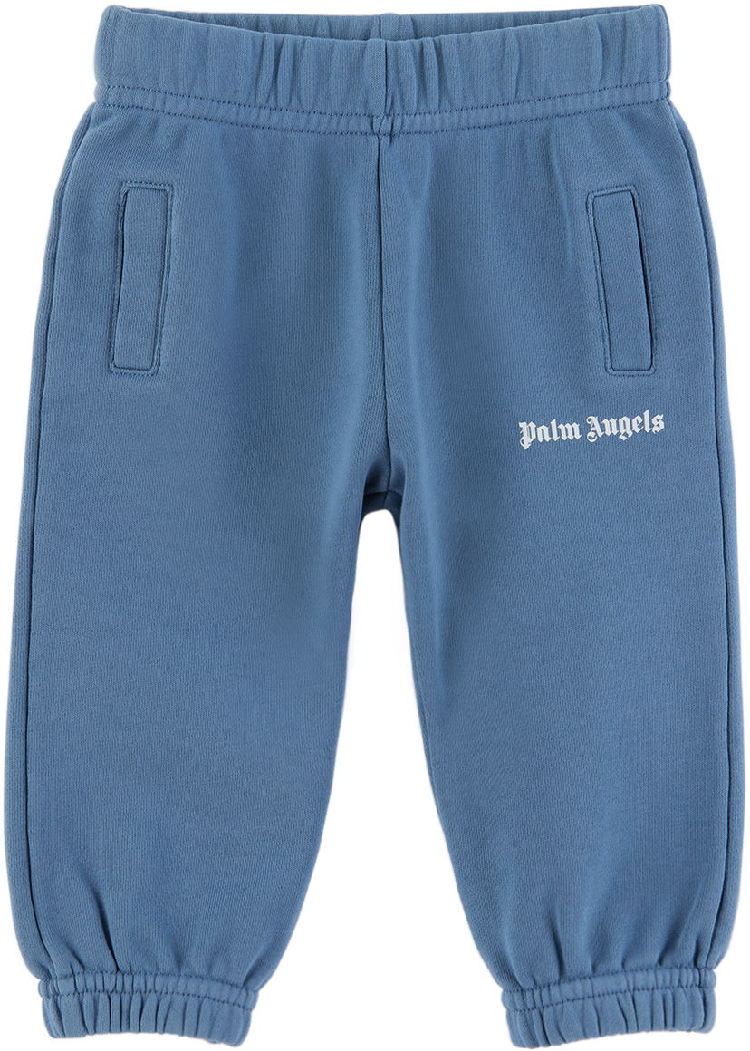 Träningsbyxor Palm Angels Palm Angels Printed Lounge Pants Blå | PBXD003S24FLE0014501