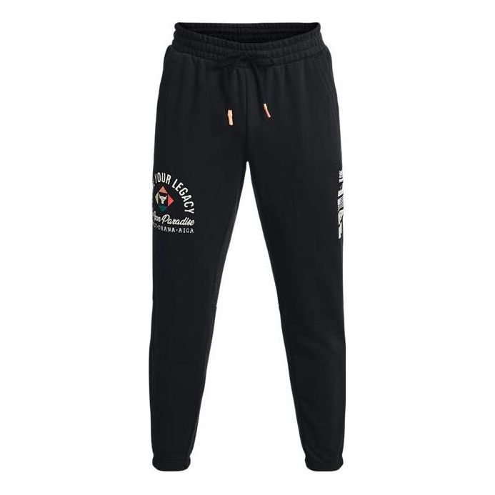 Träningsbyxor Under Armour Project Rock Heavyweight Terry Pants Svart | 1377440-001, 0