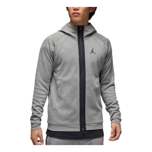Sweatshirt Jordan Dri-FIT Sport Fleece Full-Zip Hoodie Grå | DV9784-063