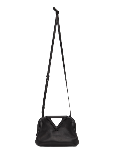 Axelväska Bottega Veneta Small V Clasp Bag Svart | 658476 VCP40